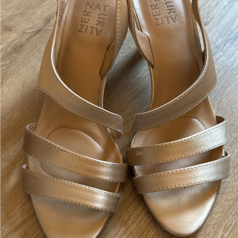 Naturalizer Women's Metallic Strappy Heels